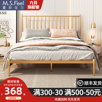Light luxury wrought-iron beds 1 8 meters double red princess Golden hob single dormitory 1 5 thickened reinforcement iron
