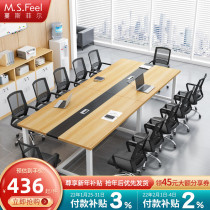 Conference table long table office table and chair combination simple modern training reception table size office furniture