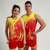 Mens and womens track and field clothing suit marathon running competition clothing Student sports track and field training competition clothing customization