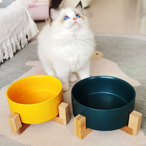 Cat Bowl Dog Bowl Ceramic Large Dog Water Bowl Kitty dog Pooch Rice Basin water basin Pet for drinking and anti-roll