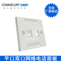 Commapamp AMP AMP two-position panel Type 86 (without modules) 760245389 replacement 1859050-1 network cable network information socket RJ45 RJ11 computer power