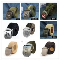 Special price year-end clear tactical belt durable canvas belt belt belt belt smooth buckle overalls pants belt men