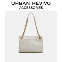 Beijing REVIVO2021 autumn new women accessories V pattern Fashion shoulder bag AW34BG3N2001