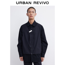 UR2021 new winter mens tide cool stitching fake two pieces cotton cardigan shirt MV46S2BN2002