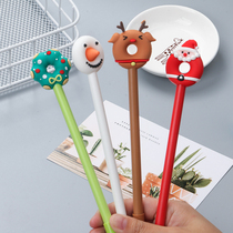 Christmas creative donuts cartoon styling stationery gel pen teacher rewards students practical sharing small gifts