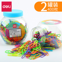 Del pin color paper clip paper clip student bookmarks creative cute gourd size pin clip clip Button close needle business office supplies Korean version of fixed loop needle back Machine