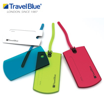 TravelBlue blue travel luggage tag soft rubber check card traffic card suitcase hanging tag luggage name tag