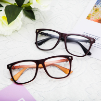 Net red glasses frame female Korean version of tide plain large frame myopia male round face retro ins Harajufeng ulzzang with the same style