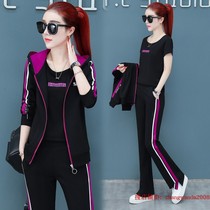 Woman Brands Cotton Sportswear Suit 361 Three sets of spring autumn season new big code womens dress Jordan Noo loose casual