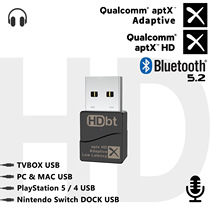 QCC3040 Core APTX Adaptive HD LL Bluetooth 5 2 HD Low Delay USB Audio transmitters