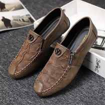 European station 2021 new summer Doudou shoes mens casual shoes breathable one-pedal lazy driving tide shoes