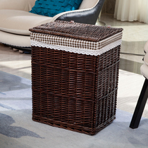 Rattan storage basket dirty clothes storage basket dirty clothes storage basket willow clothes storage basket with cover