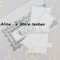 Cutting template DIY mold cutting die Greeting card album Scrapbook production tool Lace long frame