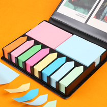 Post-it box custom-made note-to-book small creative office tearing student with adhesive multi-function color strip paper with small splint stationery Post-it notes customized cover logo slogan