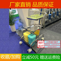 New 304 Stainless Steel Cart Surgery Cart Stainless Steel Cart Rescue Vehicle Anesthesia Vehicle Drug Delivery Vehicle