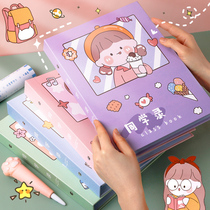 Students record Female junior high school students graduation growth memorial book Primary school students sixth grade girls ins style address book Simple and cute souvenir book Korean version of the net red loose-leaf message book guestbook Graduation record