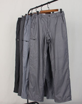 Outdoor windproof and warm ski pants mens veneer double board Waterproof warm overalls hiking pants