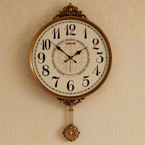 American wall clock living room creative simple mute clock personality fashion atmosphere Wall watch European home clock