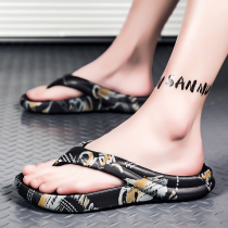 Slippers Mens Summer Individuality Trend Non-slip Casual Stepping Shit Sensation herringbone Drag mens room Bath Cool Tug for Big Code 46