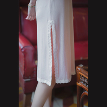 Xiaogongzi comfortable Joker Modal cotton soft elastic cheongsam with suspender skirt ZX106