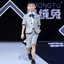 Childrens Suit 2021 New British Boys Suit Little Flower Girl Dress Piano Performance Clothing Boys Summer