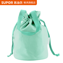 Supor aluminum foil insulation bag three-dimensional insulation bucket lunch box Hand bag bag padded Bento bag with rice bag