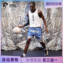Double-sided American basketball vest autumn breathable mesh sports sleeveless T-shirt high street trend retro training suit