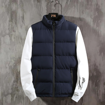 2020 autumn and winter new Korean mens fashion vest youth warm casual sleeveless vest jacket wild