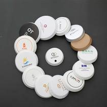 Customized Hotel Hotel homestay disposable paper cup cover logo whiteboard coaster cafe cup cover