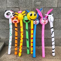 Inflatable hammer childrens toy stall new hot animal balloon stick hand-held cartoon shape kid novelty