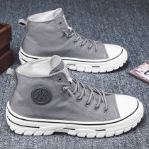 Hon Star Red Stark Canvas Mens Shoes High Bunch Summer Breathable Thin ICE SILK MENS OLD BEIJING CLOTH SHOES CASUAL SHOES