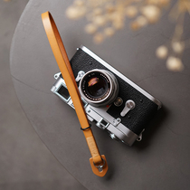 Mrstone tanned skin winding camera wristband Leica Fuji micro single camera lanyard leather camera wrist rope