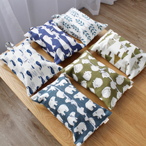 Chestnut cocoon garden cotton and linen tissue bag table household hanging double-layer double zipper paper bag car tissue box fabric art