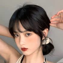  Horoscopes bangs Fake bangs wig gasket Black net red wig sheet Thin real natural invisible middle patch