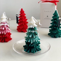 Christmas gift box handmade fragrant Christmas tree candles Christmas gift candles ornaments