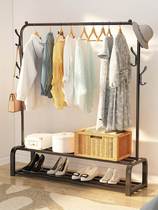 Home drying rack floor bedroom small cold hanging shelf simple dorm room folded and incorporated drying rod