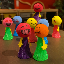 Luminous bouncing little man toy jumping night market stall creative tricky jump Cartoon Doll elf gift