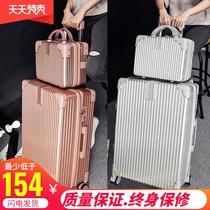 (new diamond pattern)Boarding suitcase mother-in-law box trolley box Female student suitcase male password box Korean version