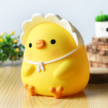 Duck piggy bank girl cute Net red anti-fall Korean piggy bank large capacity creative children pigeon money jar