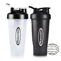 Muscle technology fitness exercise water cup kettle protein powder shaking Cup plastic cup with scale mixing cup large capacity