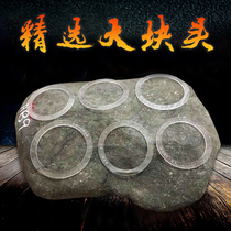 Jade original stone Jade wool bracelet material Moxi sand kg material Old Pit Ice seed wood floating flower ice seed Emperor Green