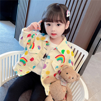 Girl coat spring and autumn 2021 New Net red female baby Foreign style children fashionable childrens fashionable childrens clothes tide autumn clothes