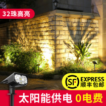 Solar high bright star light Home outdoor waterproof garden garden decorative light LED lawn spot light Tree light
