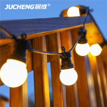 Outdoor Festoon flashing lights Waterproof Hanging Light Tree Light Balcony balcony Decorative Lights Patio Courtyard Ambience Light with bulb lamp string
