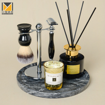 Model House ornaments bathroom accessories bathroom sink marble tray set razor candle Cup aromatherapy