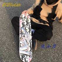 2020 skateboard DAMN skateboard sandpaper empty mountain base series DLOR shake sound ins with the same transparent coarse sand pores