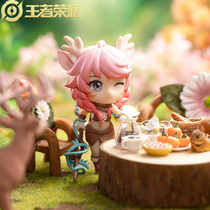 The glory of the King official genuine deer spirit Shou Xin Yao Q version hand-run model doll surrounding ornaments