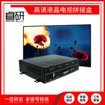 HDMI LCD TV splicing case 1-in 4-out splicing controller Push-to-key split picture splicing processor
