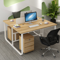 Simple desk modern double face-to-face staff computer desk office desk and chair combination 4 6-person card holder