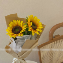 Sunflower Simulation Flowers Ins South Korea Brief Air-dry Flowers Fake Flowers Photo Room Decoration Pendulum Flowers Sun Flowers